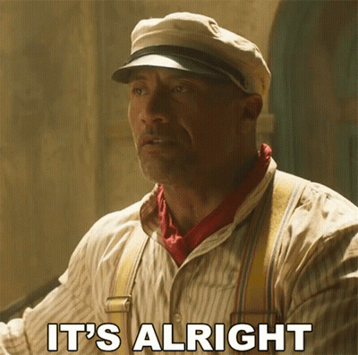 Man In Hat And Suspenders Says It's Alright GIF