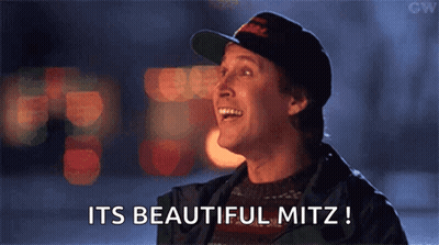 Man In Hat And Sweater Says Its Beautiful Mitz GIF