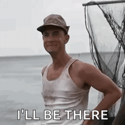 Man In Hat And Tank Top By Fishing Net GIF
