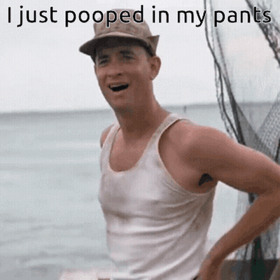 Man In Hat And Tank Top I Just Pooped In My Pants GIF