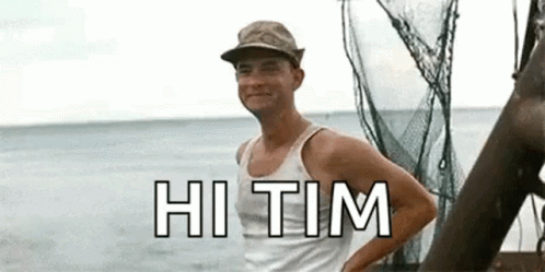 Man In Hat And Tank Top On Beach GIF