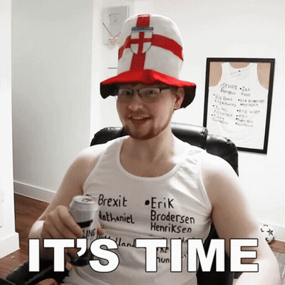 Man In Hat And Tank Top Saying Brexit Erik And Nathaniel GIF