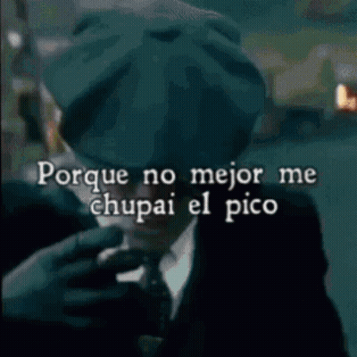 Man In Hat And Tie Smoking Cigarette Porque No Mejor Me Chupai El Pico GIF