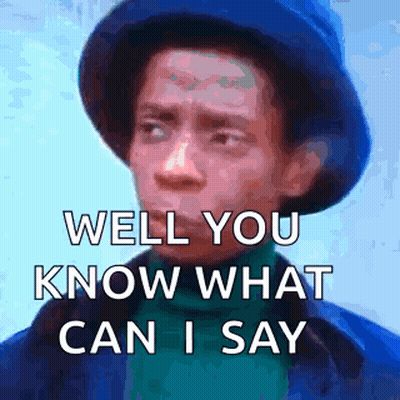 Man In Hat And Turtleneck Asks What Can I Say GIF