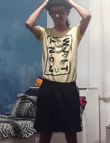 Man In Hat And Yellow Shirt Saying Wait GIF