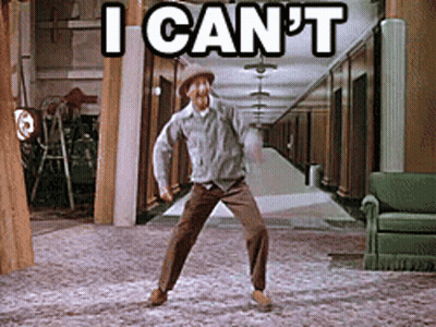 Man In Hat Dancing I Can't GIF