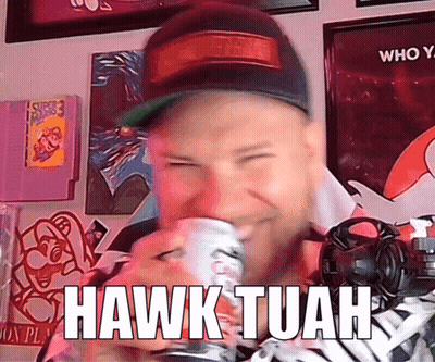 Man In Hat Drinking Can Hawk Tuan GIF