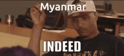 Man In Hat Fist Up Myanmar Indeed GIF