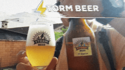 Man In Hat Holding Mancan GIF