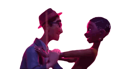 Man In Hat Holding Woman Sticker