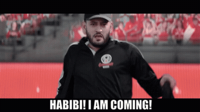 Man In Hat, Jacket Habibi I Am Coming GIF