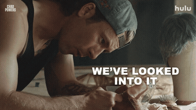 Man In Hat Looking With We've Looked Into It GIF