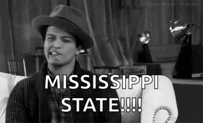 Man In Hat On Couch Saying Mississippi State GIF