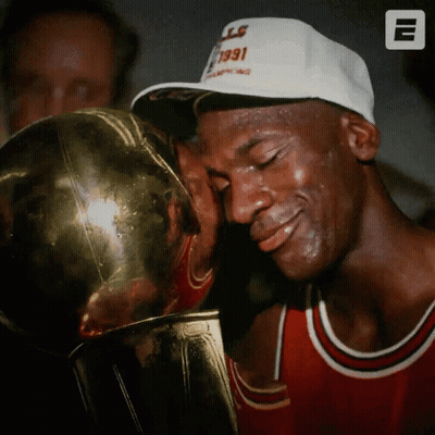 Man In Hat Saying 1991 Kissing Trophy GIF