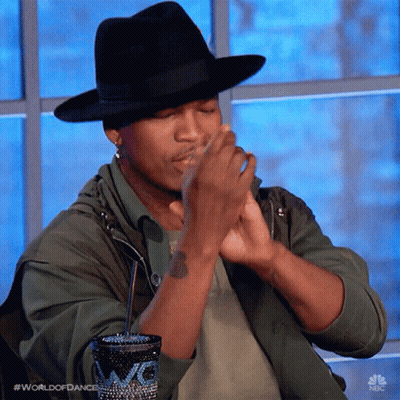 Man In Hat Saying And It's All Because Of Me LOL GIF