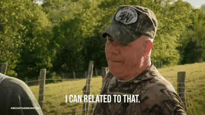 Man In Hat Saying Bear Hunting GIF