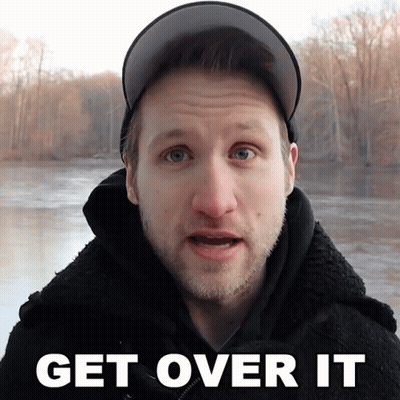 Man In Hat Saying Get Over It GIF