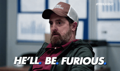 Man In Hat Saying He'll Be Furious GIF