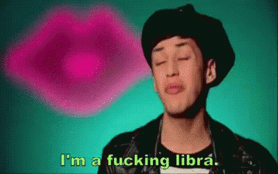 Man In Hat Saying I'm A Fucking Libra GIF