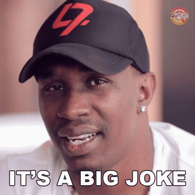 Man In Hat Saying It's A Big Joke GIF