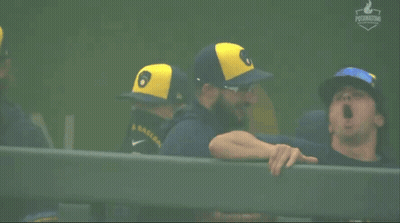Man In Hat Saying J. Baseball GIF