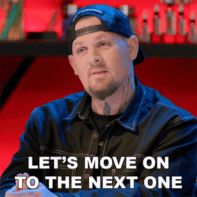 Man In Hat Saying Let's Move On GIF