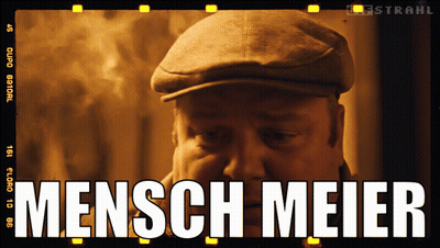 Man In Hat Saying Mensch Meier GIF