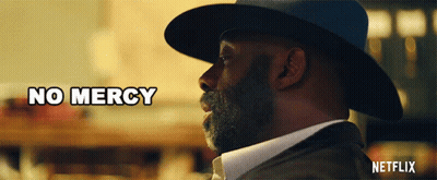 Man In Hat Saying No Mercy GIF