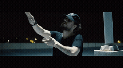 Man In Hat Saying NY Pointing GIF