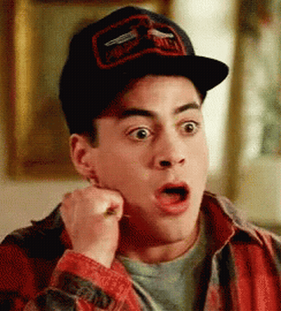 Man In Hat Saying Smith Surprised Face GIF