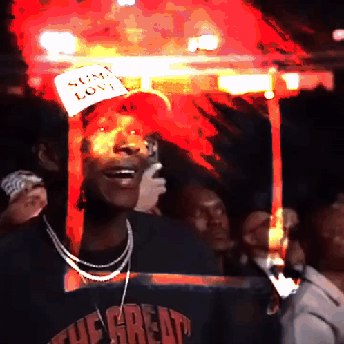 Man In Hat Saying Som Love GIF