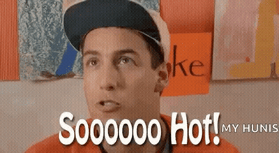 Man In Hat Saying Soooooo Hot GIF