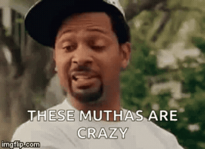 Man In Hat Saying These Muthas Are Crazy GIF