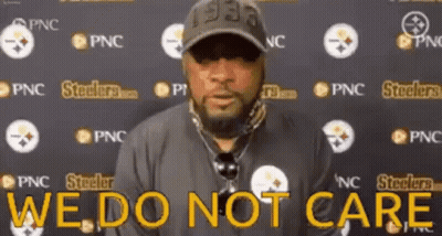 Man In Hat Saying We Do Not Care GIF