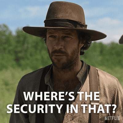 Man In Hat Saying Where's The Security Netflix GIF