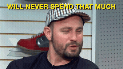 Man In Hat Saying Will Never Spend That Much GIF