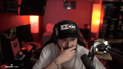 Man In Hat Saying Win Now Covering Mouth GIF