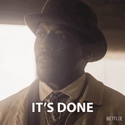 Man In Hat Says It's Done GIF