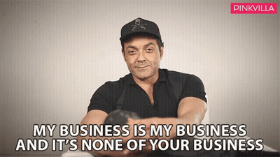 Man in Hat Says My Business Is My Business