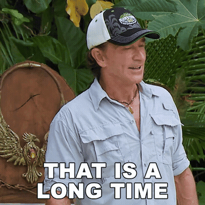 Man In Hat Says That Is A Long Time GIF