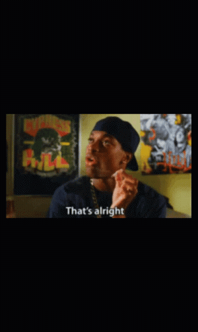 Man In Hat Says That's Alright Smoking Cigarette GIF