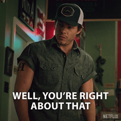 Man In Hat Says Well You're Right About That On Netflix GIF