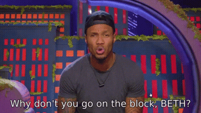 Man In Hat Says Why Don't You Go On The Block Beth GIF