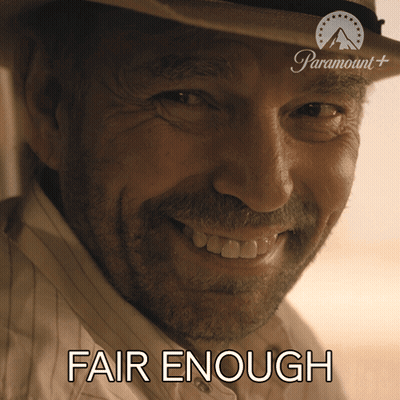 Man In Hat Smiling Saying Fair Enough GIF
