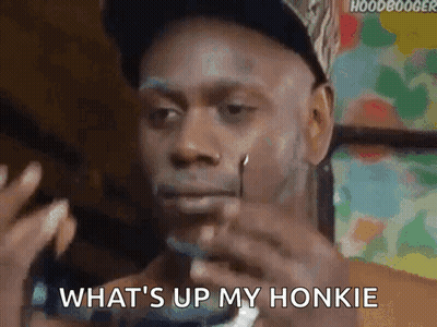 Man In Hat Smoking Cigarette Saying What's Up My Honkie GIF
