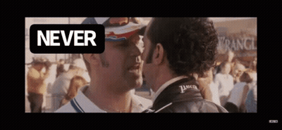 Man In Hat Talking To Another Man Never GIF
