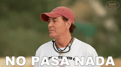 Man In Hat Wearing No Pasa Nada Shirt GIF