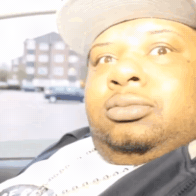 Man In Hat With AA T-Shirt GIF