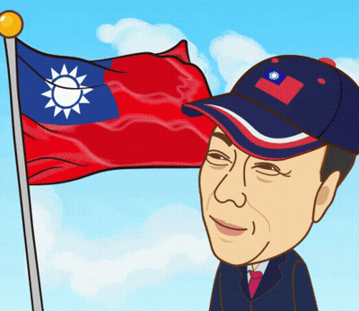 Man In Hat With Flag GIF