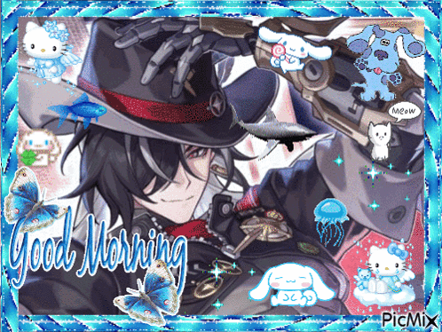Man In Hat With Good Morning GIF